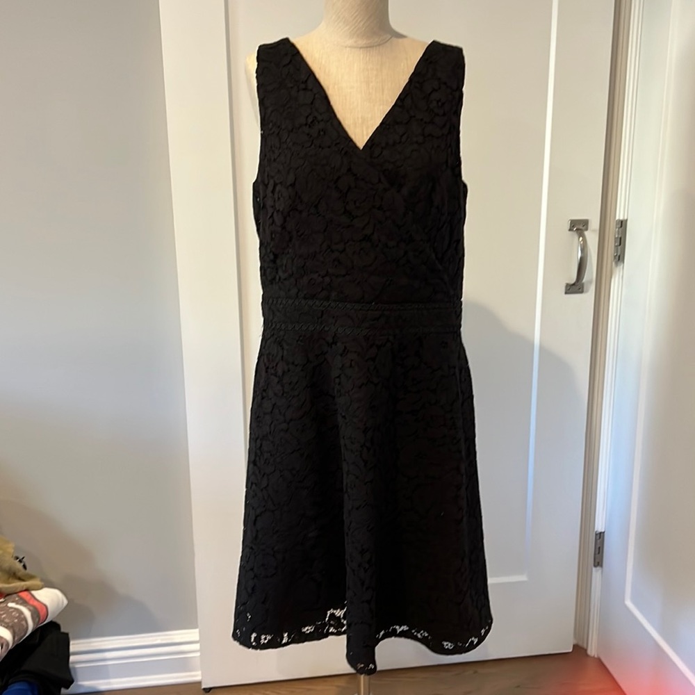 Loft black dress size 12. NWT